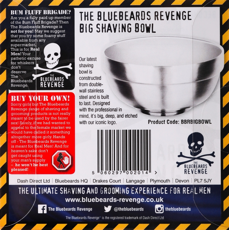 Miska do golenia - The Bluebeards Revenge Big Shaving Bowl — Zdjęcie N2