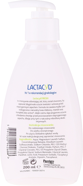 Środek do higieny intymnej z dozownikiem - Lactacyd Body Care (bez pudełka) — Zdjęcie N2
