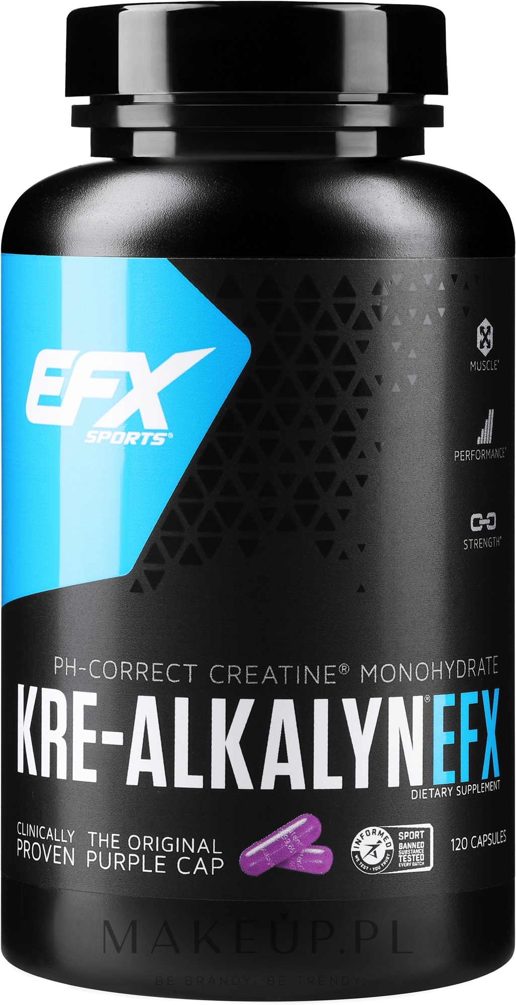 Suplement diety Cre-Alkaline w kapsułkach - EFX Sports Kre-Alkalyn Efx — Zdjęcie 120 szt.