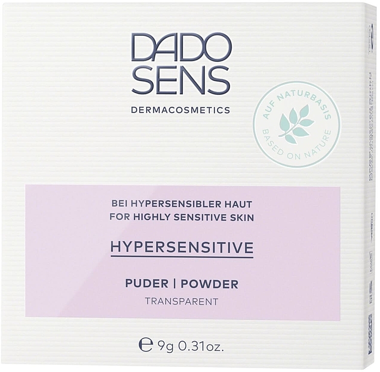 Transparentny puder dla bardzo wrażliwej skóry - Dado Sens Hypersensitive Powder Transparent — Zdjęcie N3