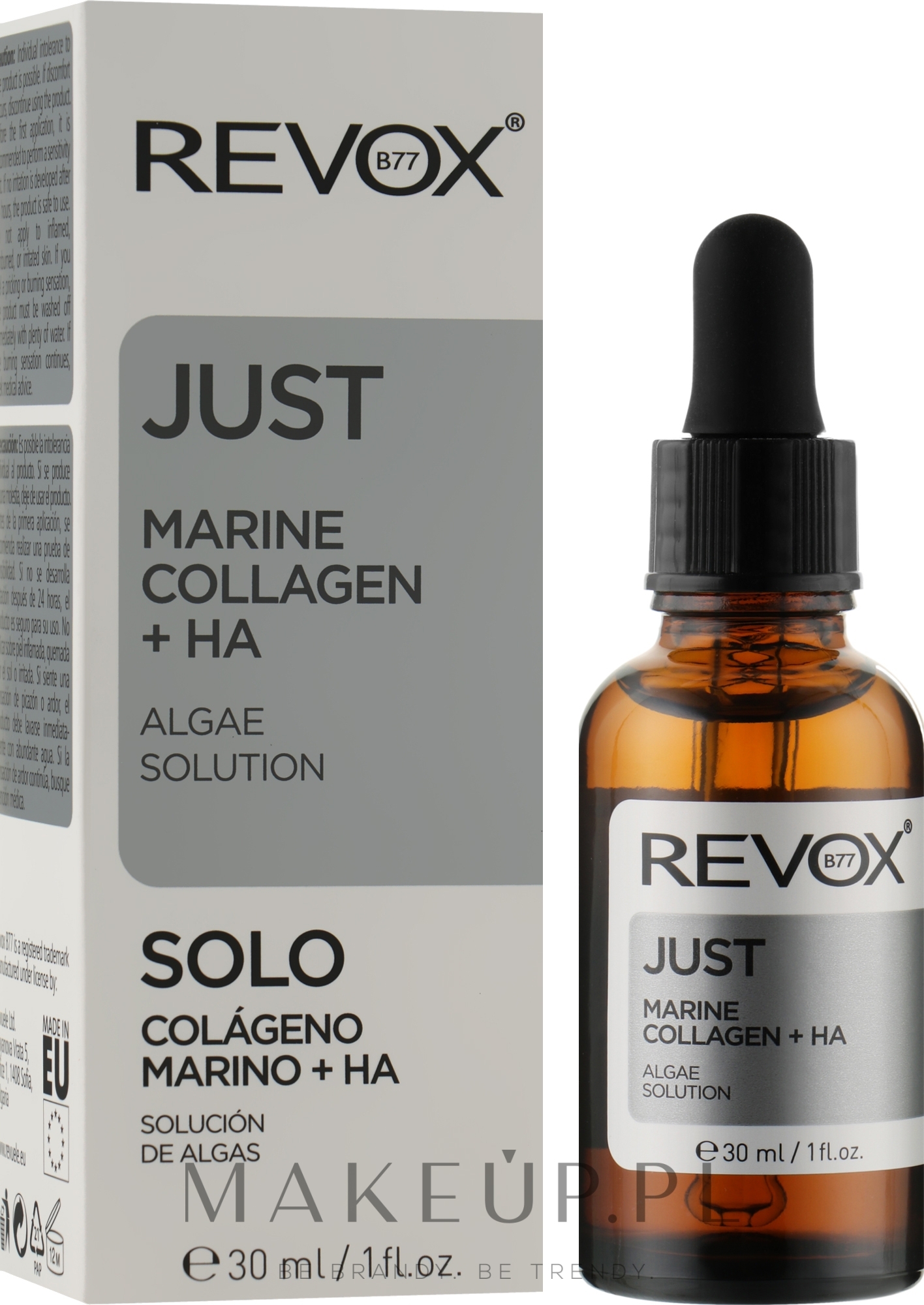 Serum do twarzy i szyi - Revox Just Marine Collagen + HA Algae Solution — Zdjęcie 30 ml