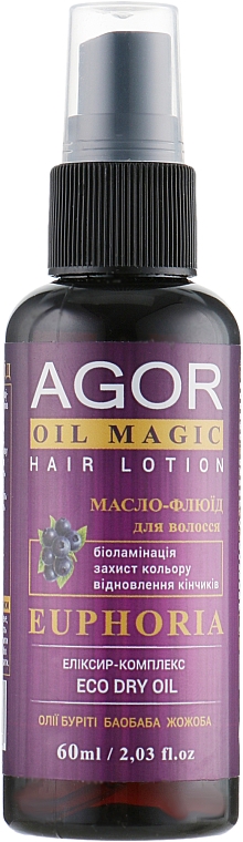 Lotion do włosów Oil-fluid Euphoria - Agor Oil Magic — Zdjęcie N1