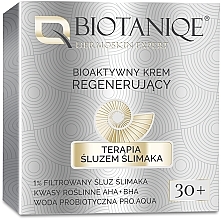 Bioaktywny krem regenerujący do twarzy 30+ - Biotaniqe Terapia śluzem ślimaka — Zdjęcie N1