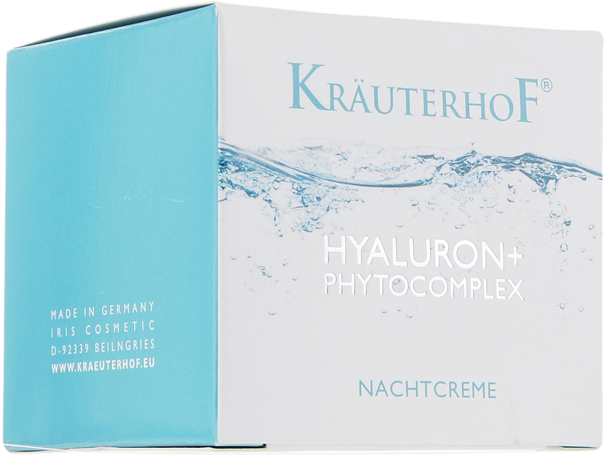 Krem na noc z fitokompleksem i kwasem hialuronowym - Krauterhof Hyaluron Phytocomplex Night Cream — Zdjęcie N3