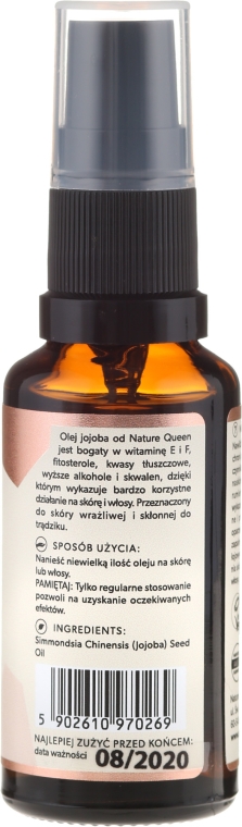 Olej jojoba - Nature Queen Jojoba Oil — Zdjęcie N2