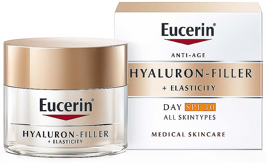 Przeciwstarzeniowy krem na dzień do każdego rodzaju skóry SPF 30 - Eucerin Anti-Age Elasticity+Filler Day Cream