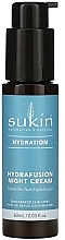 Nawilżający krem do twarzy na noc - Sukin Hydrafusion Night Cream — Zdjęcie N1