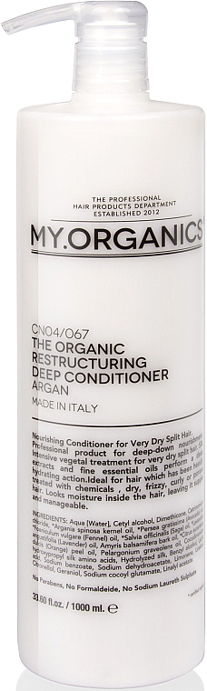 Odżywka rewitalizująca - My.Organics My Restructuring Deep Conditioner — Zdjęcie N1