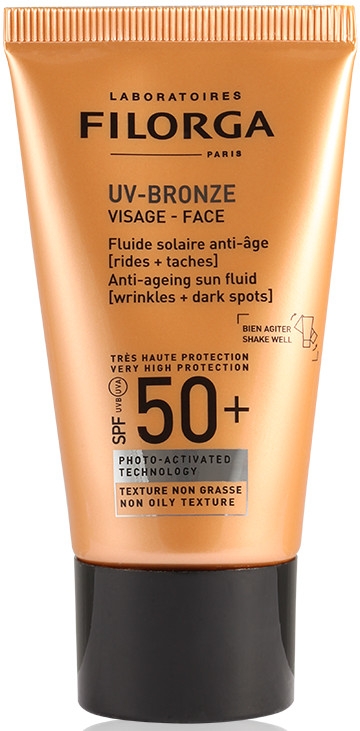 Krem przeciwzmarszczkowy do twarzy SPF 50+ - Filorga UV-Bronze Face Anti-Ageing Sun Fluid  — Zdjęcie N1