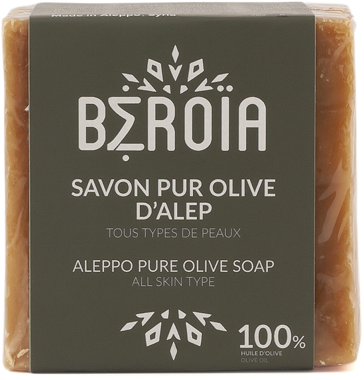Mydło oliwkowe 100% - Beroia Aleppo Pure Olive Soap 100%  — Zdjęcie N1