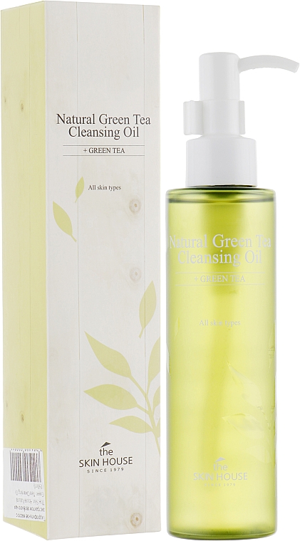 Oczyszczający olejek z ekstraktem z zielonej herbaty - The Skin House Natural Green Tea Cleansing Oil — Zdjęcie N1