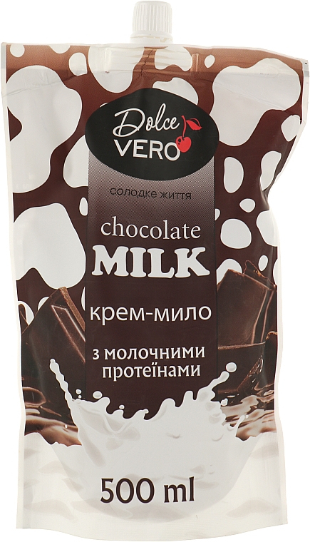 Kremowe mydło w plynie z proteinami mleka - Dolce Vero Chocolate Milk (uzupełnienie)
