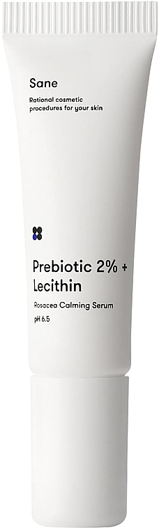Łagodzące serum wzmacniające do twarzy - Sane Prebiotic 2% + Lecithin Rosacea Calming Serum pH 6.5 — Zdjęcie N1