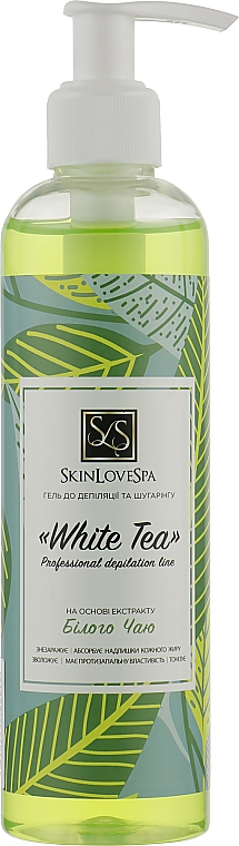 Żel do mycia ciała przed depilacją Biała herbata i aloes - SkinLoveSpa White Tea