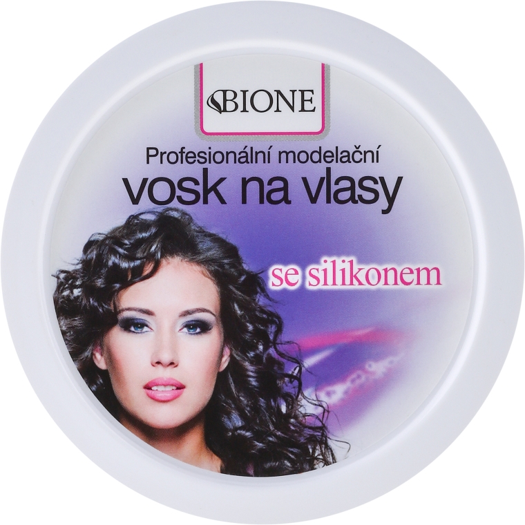 Modelujący wosk do włosów z silikonem - Bione Cosmetics Professional Hair Wax Silicone — Zdjęcie N1