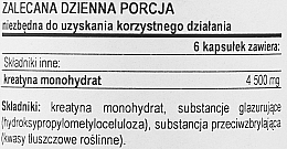 Monohydrat kreatyny 750 mg - Now Foods Creatine Monohydrate — Zdjęcie N3