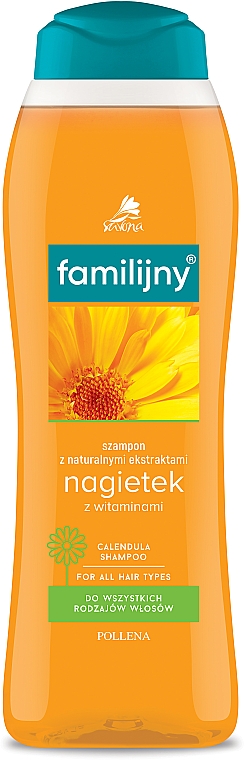 Familijny szampon nagietkowy do wszystkich rodzajów włosów - Pollena Savona — Zdjęcie N2