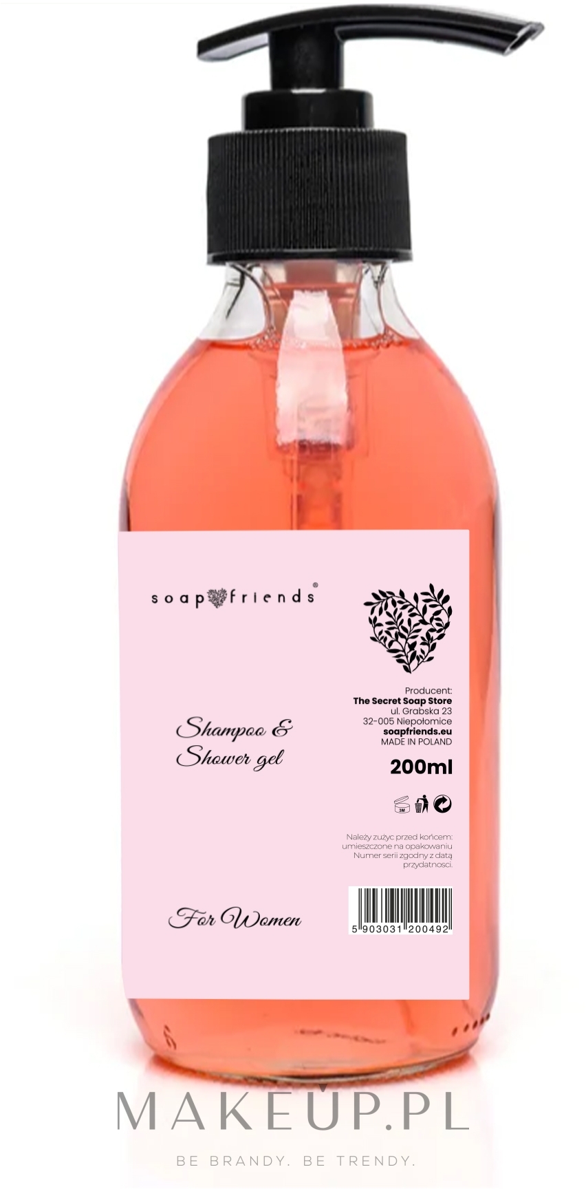 Szampon i żel pod prysznic 2 w 1 dla kobiet - Soap&Friends Woman Shampoo & Shower Gel — Zdjęcie 250 ml