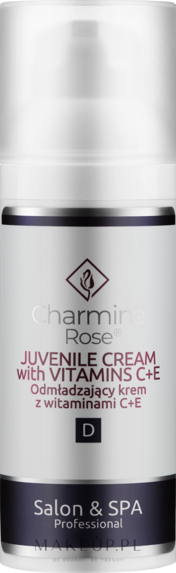 Odmładzający krem do twarzy z witaminami C+E - Charmine Rose Salon & SPA Professional Juvenile Cream With Vitamins C + E — Zdjęcie 50 ml