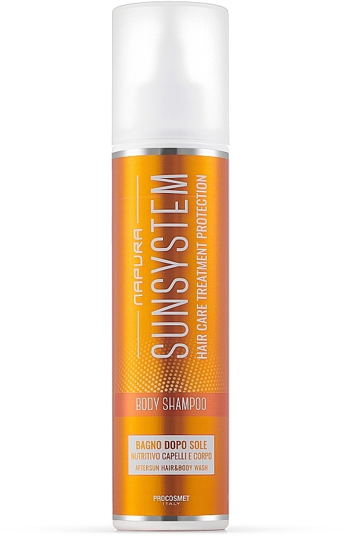 Nawilżający szampon do włosów i ciała po opalaniu - Napura Sun System Body Shampoo