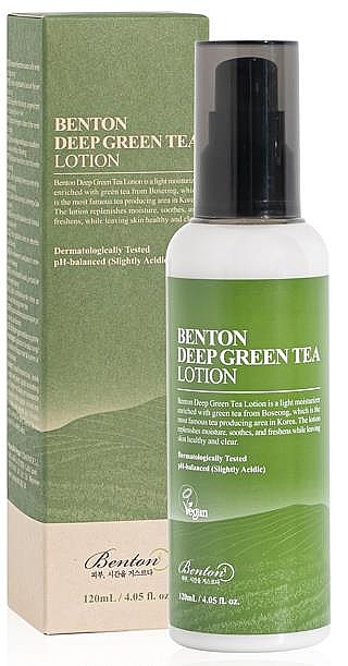Nawilżający balsam do twarzy z zieloną herbatą - Benton Deep Green Tea Lotion