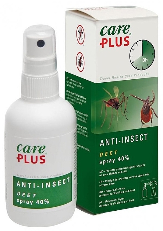 Spray na owady - Care Plus Anti-Insect Deet 40% — Zdjęcie N1