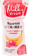 Mydło w płynie Banan & Czerwona śliwka (doy-pack) - Milky Dream — Zdjęcie N3