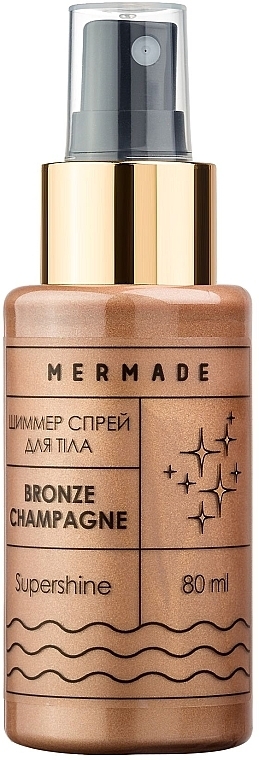 Rozświetlający spray do ciała - Mermade Bronze Champagne