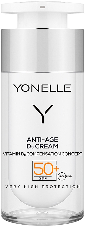 Przeciwzmarszczkowy krem do twarzy SPF 50+ - Yonelle Anti-Age D3 Cream — Zdjęcie N1