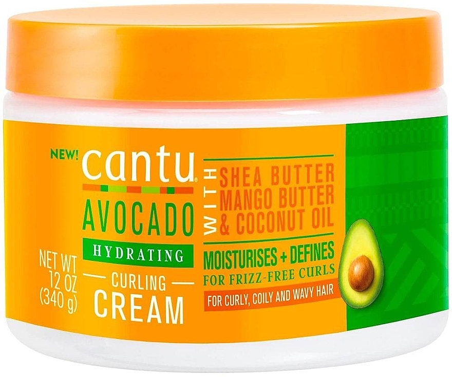Krem nawilżający do włosów z awokado - Cantu Avocado Hydrating Curling Cream — Zdjęcie N1