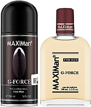 Aroma Parfume Maximan G-Force - Zestaw (edt 100 ml + deo/spray 150 ml) — Zdjęcie N1