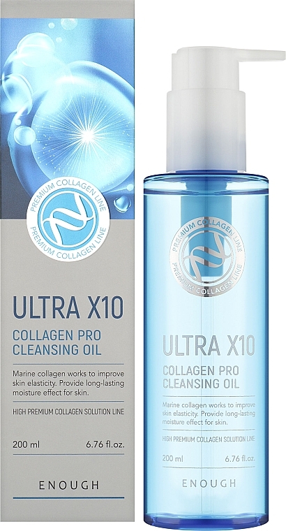 Olejek hydrofilowy z kolagenem - Enough Ultra X10 Collagen Pro Cleansing Oil — Zdjęcie N2