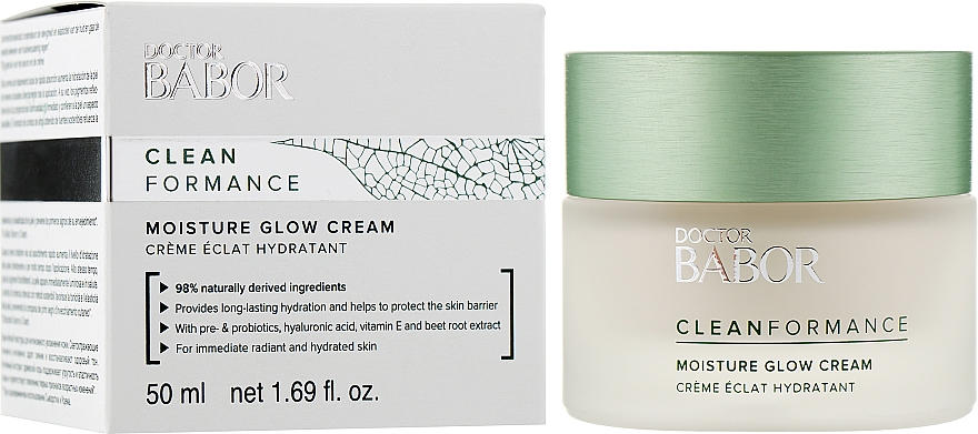 Nawilżający krem do twarzy dodający blasku - Babor Doctor Babor Clean Formance Moisture Glow Cream