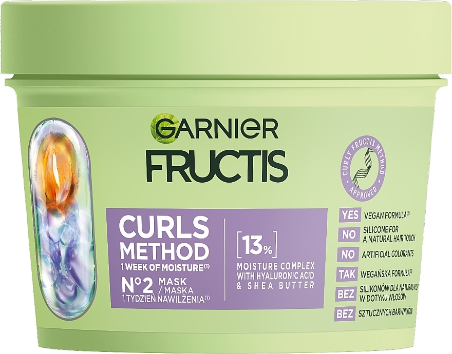 Maska nawilżająca do włosów kręconych - Garnier Fructis Curls Method Mask — Zdjęcie N1