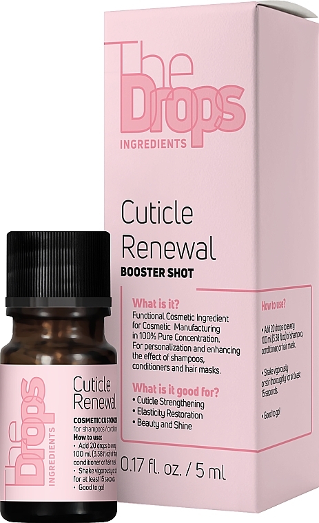 Kompleks regenerujący końcówki włosów - Pharma Group Laboratories The Drops Cuticle Renewal Booster Shot — Zdjęcie N3