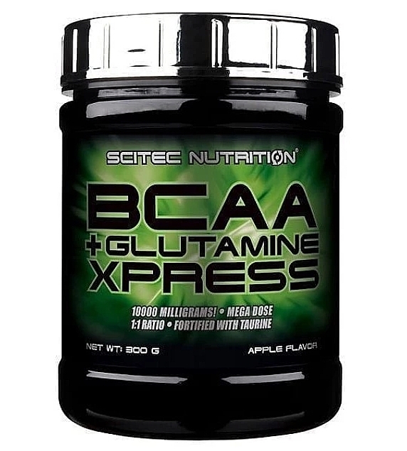 Aminokwasy - Scitec Nutrition BCAA + Glutamine XPress Apple — Zdjęcie N1