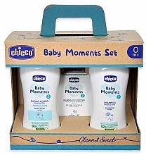 Kup Zestaw - Chicco Baby Moments Set Clear & Sweet (b/wash/200ml + sham/200ml + edc/100g)