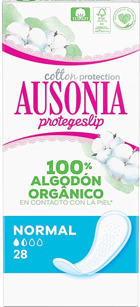 Wkładki higieniczne, 28 szt. - Ausonia Cotton Protection Normal  — Zdjęcie N1