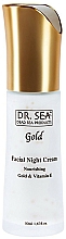 Kup Odżywczy krem ​​do twarzy na noc ze złotem i witaminą E - Dr.Sea Gold & Vitamin E Night Cream Nourishing