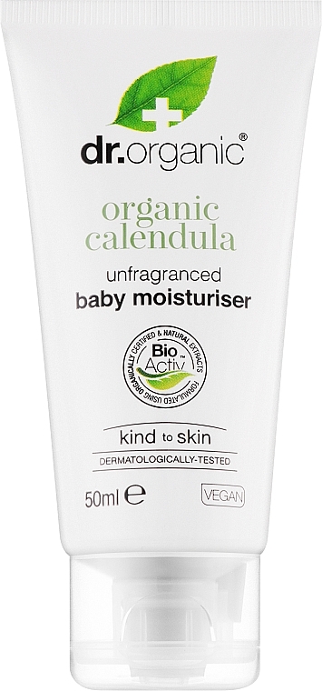 Nawilżający krem dla dzieci z organicznym nagietkiem - Dr Organic Organic Calendula Baby Moisturiser — Zdjęcie N1