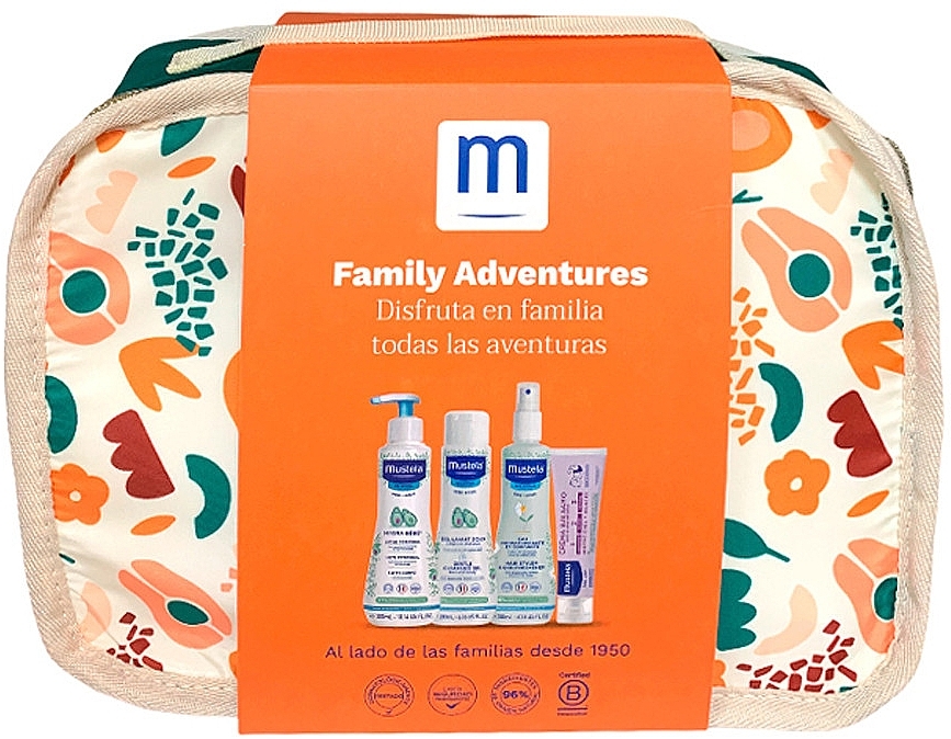 Zestaw, 5 produktów - Mustela Family Adventures Terracotta Suitcase — Zdjęcie N1