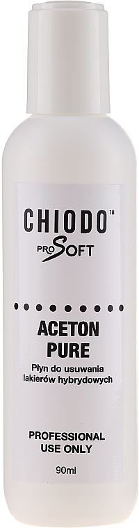 Płyn do usuwania lakierów hybrydowych - Chiodo Pro Soft Aceton Pure — Zdjęcie N3