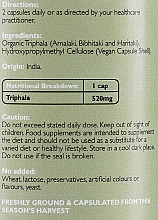 Suplement diety Triphala - Fushi Organic Triphala — Zdjęcie N2