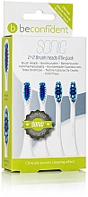 Kup Wymienne głowice do szczoteczek elektrycznych, białe, 4 szt. - Beconfident Sonic Toothbrush Heads Mix-Pack White