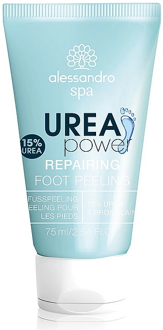 Naprawczy peeling do stóp z mocznikiem 15% - Alessandro International Spa Urea Power Repairing Foot Peeling — Zdjęcie N1