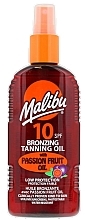 Olej do opalania w sprayu z olejem z marakui - Malibu Bronzing Tanning Oil SPF 10 — Zdjęcie N1