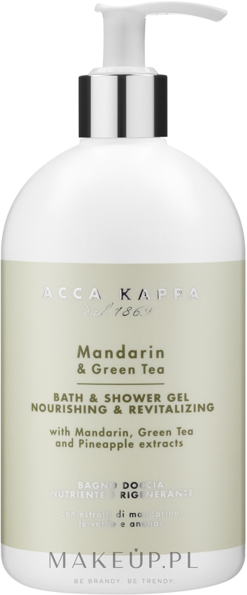 Acca Kappa Mandarin & Green Tea - Perfumowany żel pod prysznic — Zdjęcie 500 ml