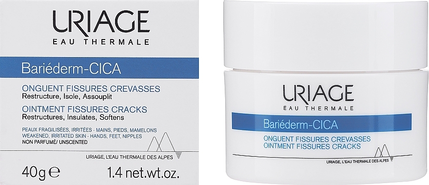 Regenerujący balsam przeciw pęknięciom skóry - Uriage Bariederm-Cica Ointment Fissures Cracks