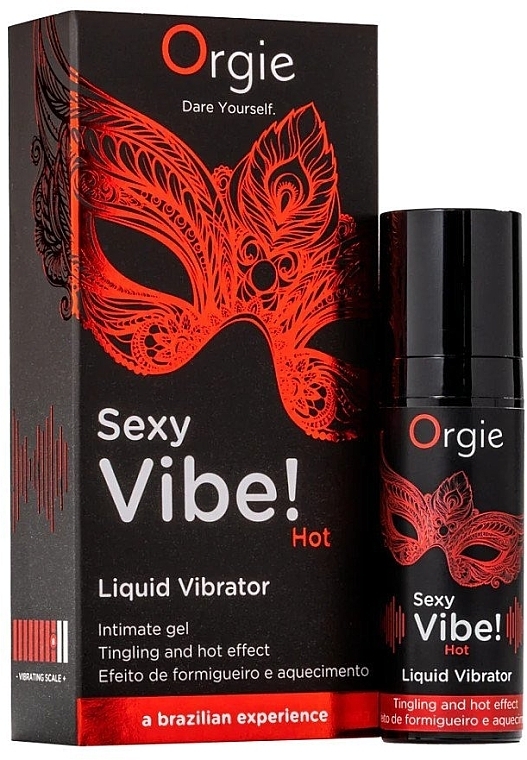Rozgrzewający wibrator w żelu - Orgie Sexy Vibe! Hot Liquid Vibrator Intimate Gel — Zdjęcie N2