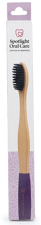 Szczoteczka bambusowa, fioletowa - Spotlight Oral Care Purple Bamboo Toothbrush — Zdjęcie N1